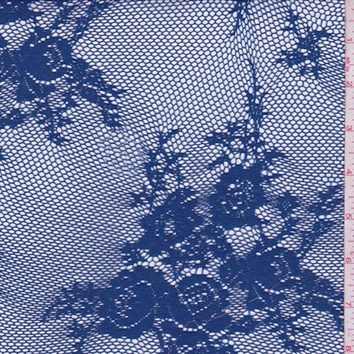 Royal Floral Mesh Lace Fabric By the Yard