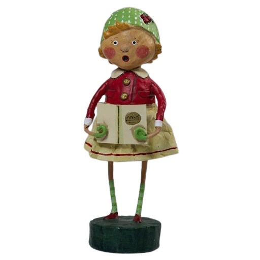 Lori Mitchell Christmas Caroler Holly Figurine
