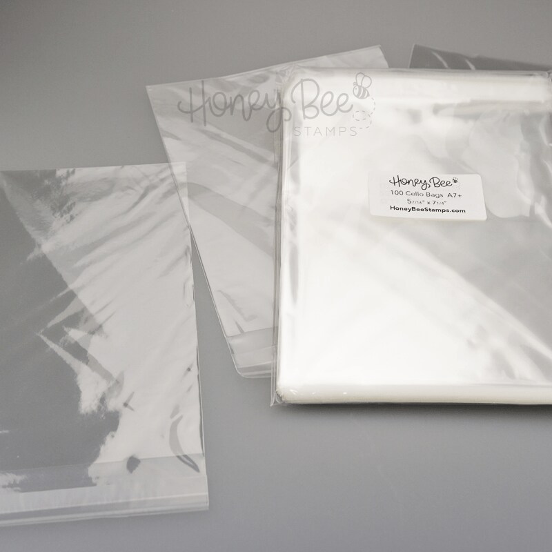5&#x22; x 7&#x22; Crystal Clear Cello Bags 100 Pk - A7+ Fits A7 Card and Envelope 5 7/16&#x22; x 7 1/4&#x22;
