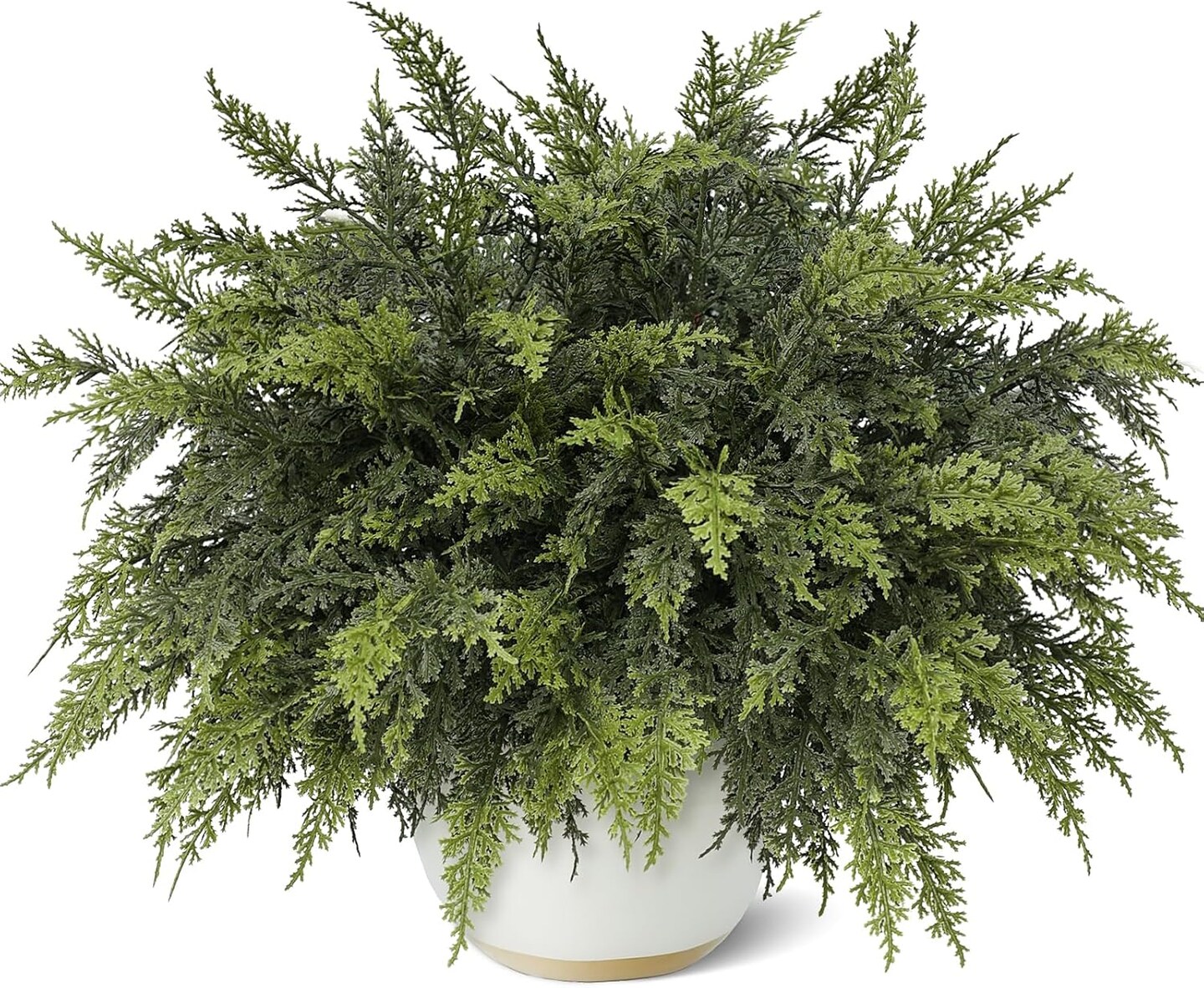 Real Touch Cedar Branches -12 Pcs (Green) 8"D x 8"W x 18"H