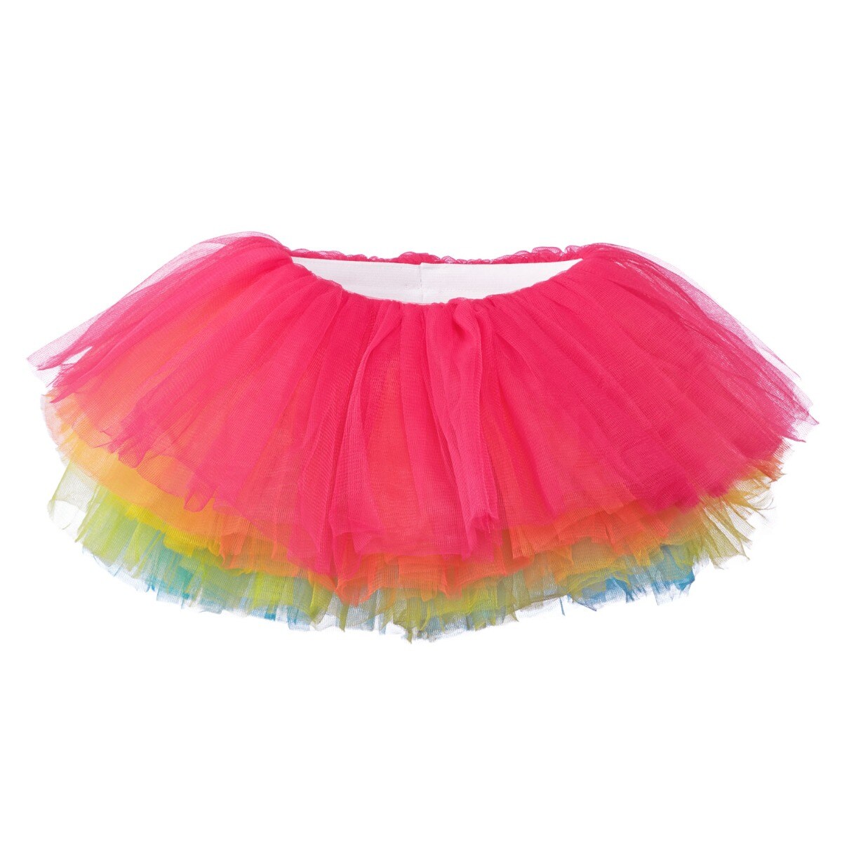 Little Girls Tutu 10-Layer Short Ballet Bright Rainbow