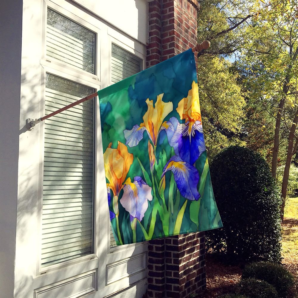 Edge Collections - 28" X 40" - Multicolor - Tennessee Iris in Watercolor Large Size - 1 Piece