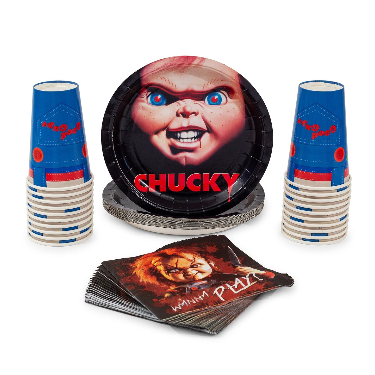 Child&#x27;s Play Chucky 60-Piece Party Tableware Set