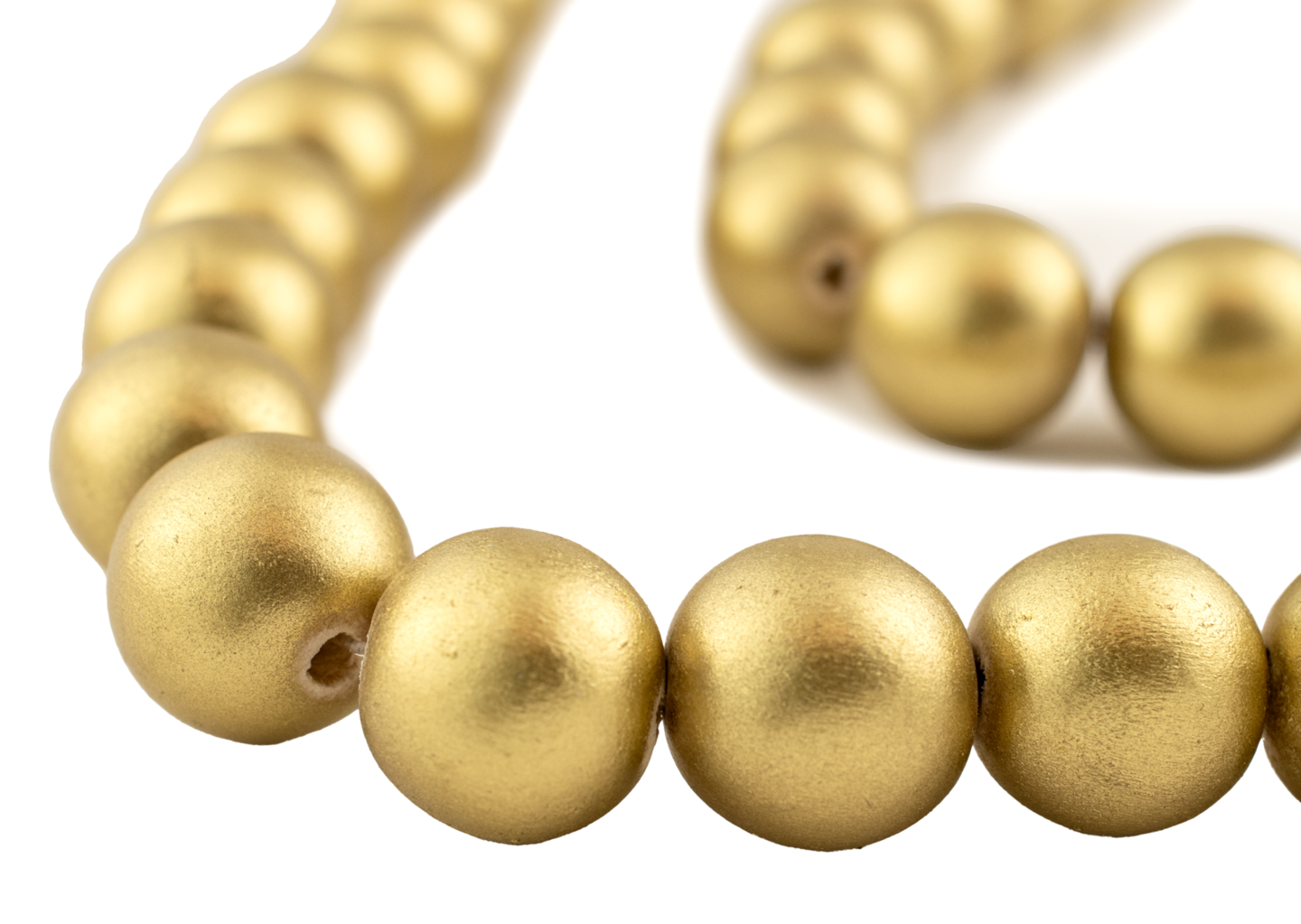 The Bead Chest Natural 20mm Wooden Beads in Yellow Gold for Jewelry Making – Round Loose Wood Spacer Beads I Approximately 22 Beads