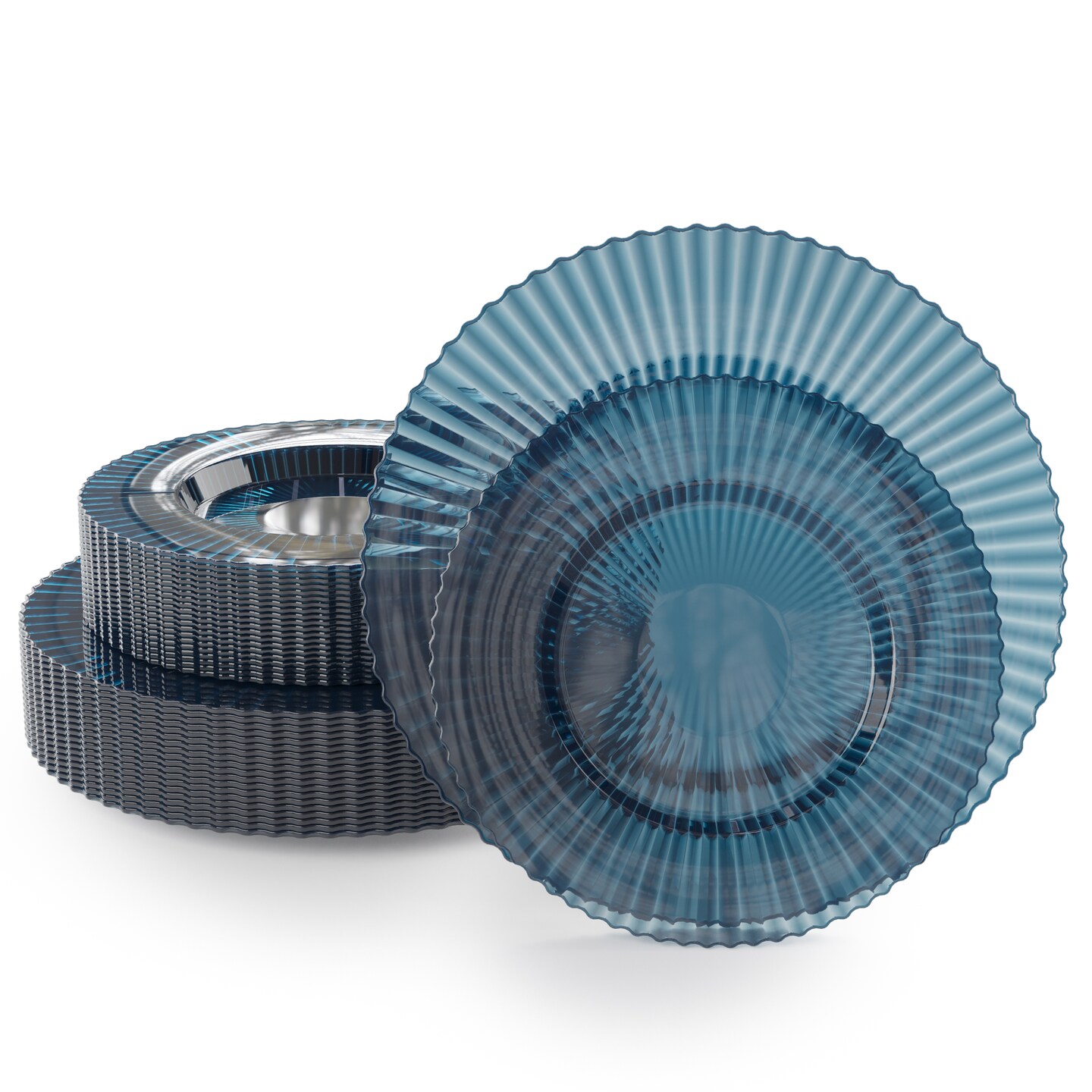 Exquisite Elegant Plastic Disposable Plates Set I 9 Inch & 11 Inch Disposable Plastic Plates | Great for Weddings Parties And Formal Occasions