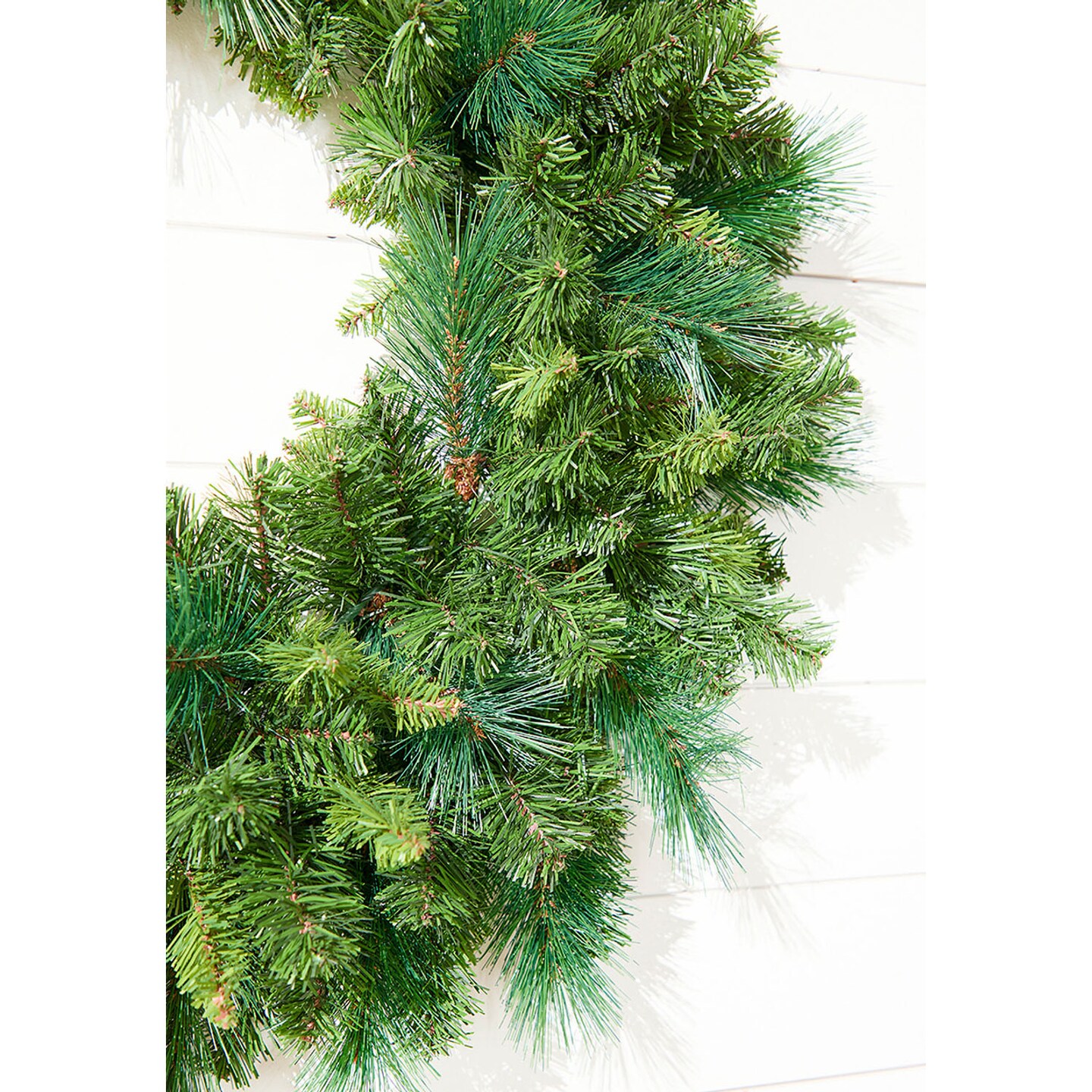 30" Montana Pine Wreath Rustic Evergreen Door Decor with Natural Pinecones