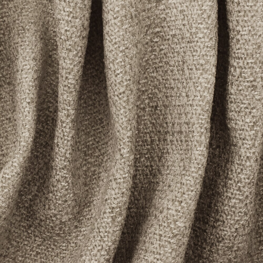 Taupe Khaki Brown Texture Polyester Chenille Woven Home Decorating Fabric By the Yard