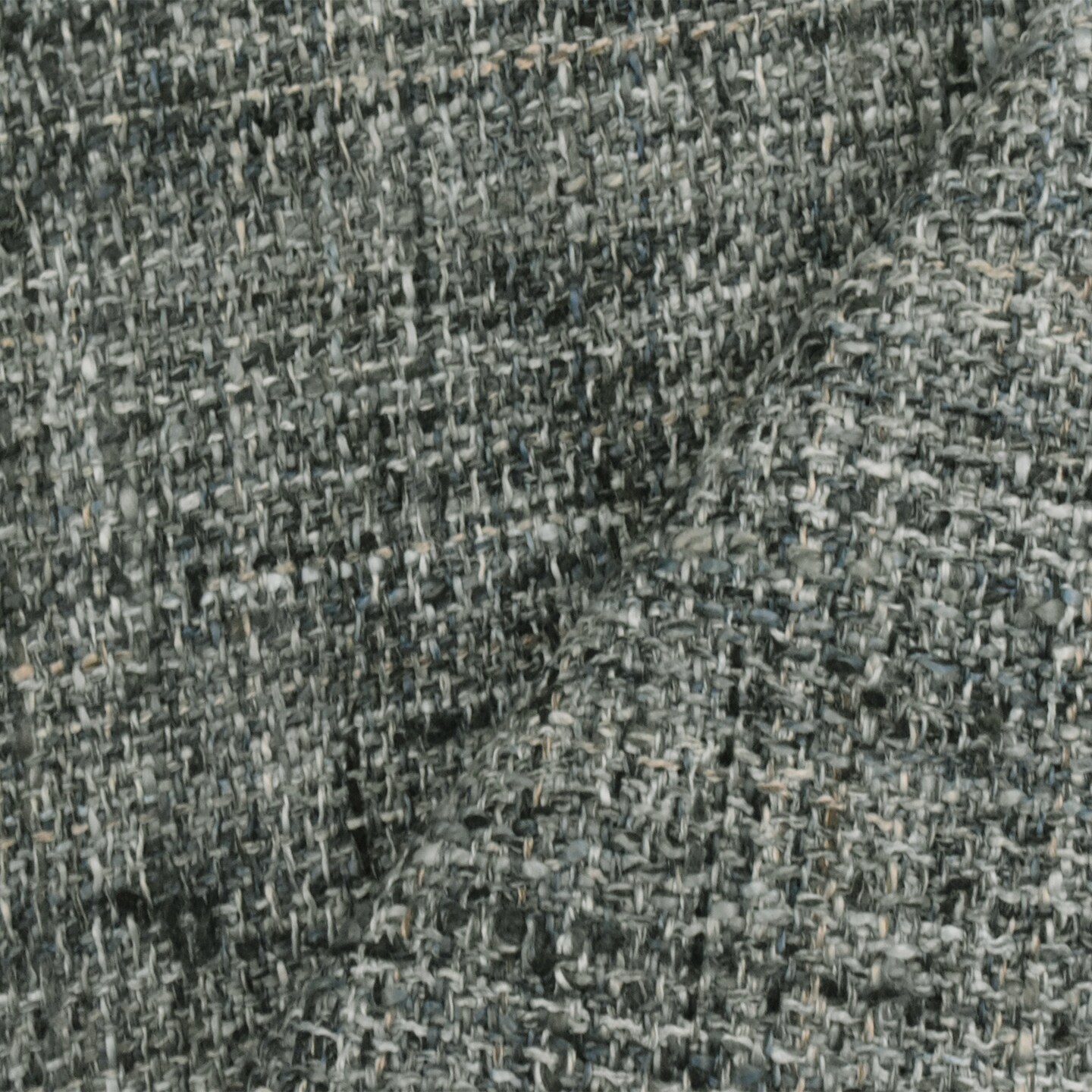 Night Blue-Multi Textured Cross-Hatch Dobby Decorating Fabric By the Yard