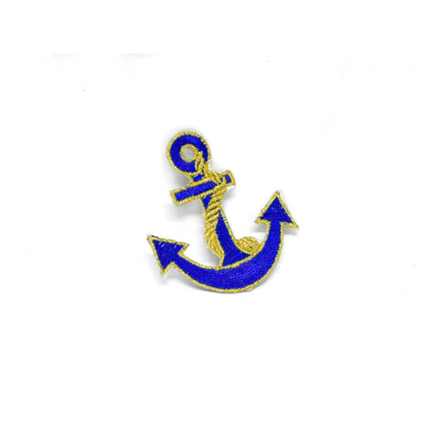 Anchor with Rope Embroidered Iron On Patch for Clothes and Accessories