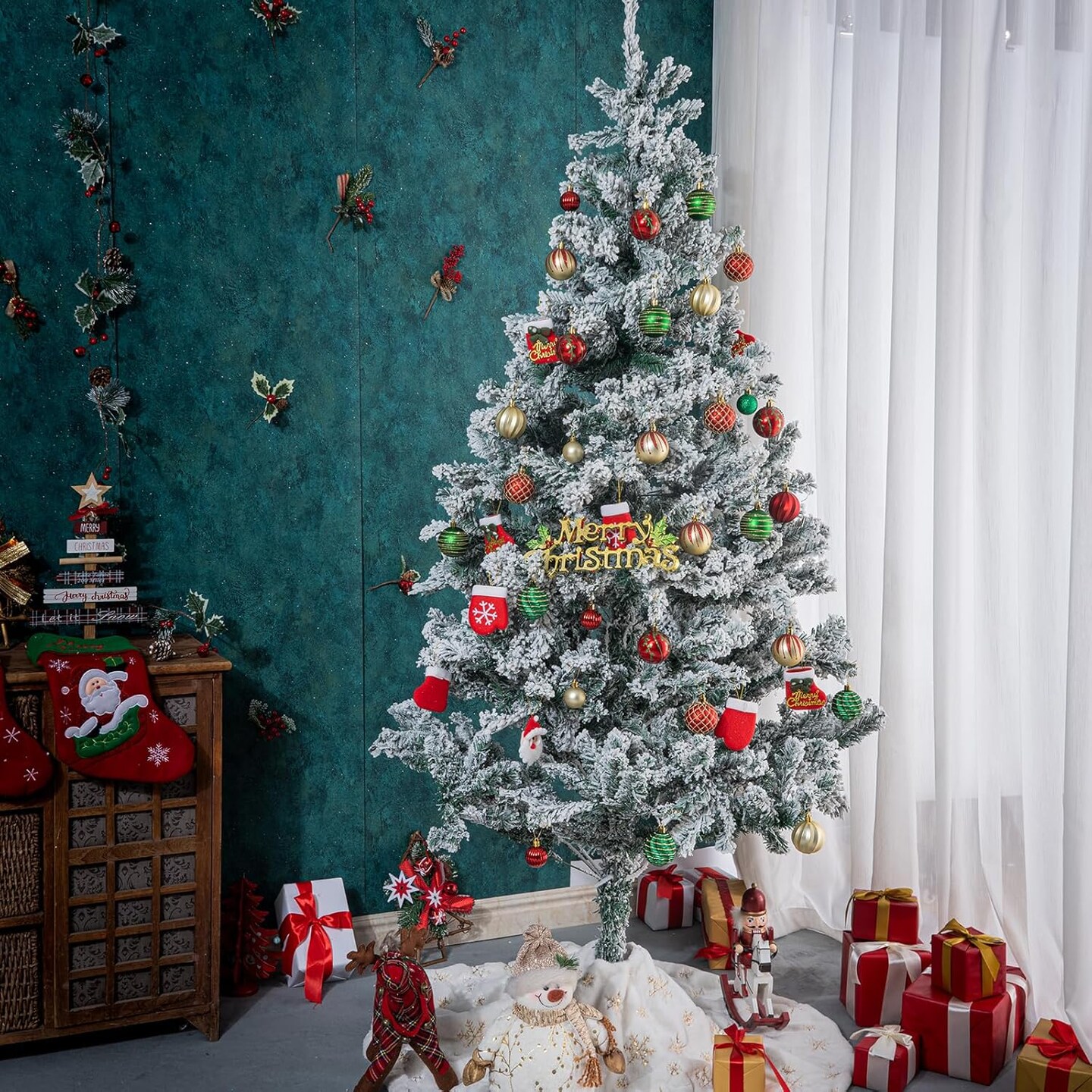 100Pcs Christmas Ball Ornaments Set (Gold &#x26; Red &#x26; Green)