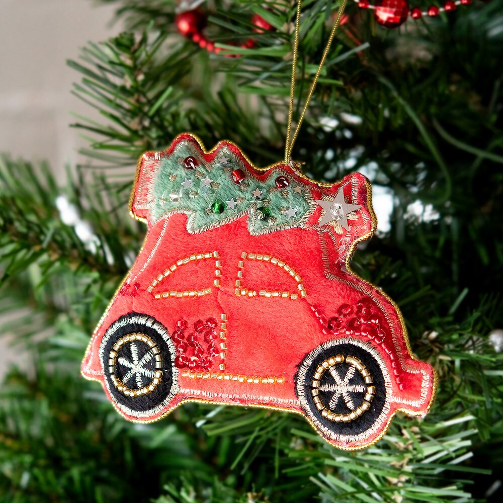 Gloria Duchin Christmas Punch Buggy Ornament