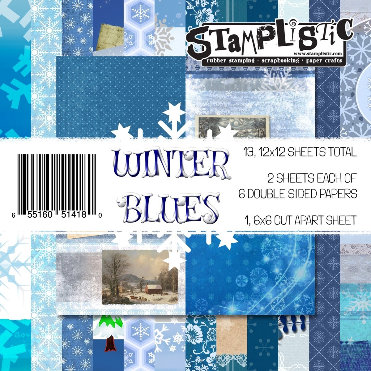 Winter Blues - 12 x 12 Paper Pack