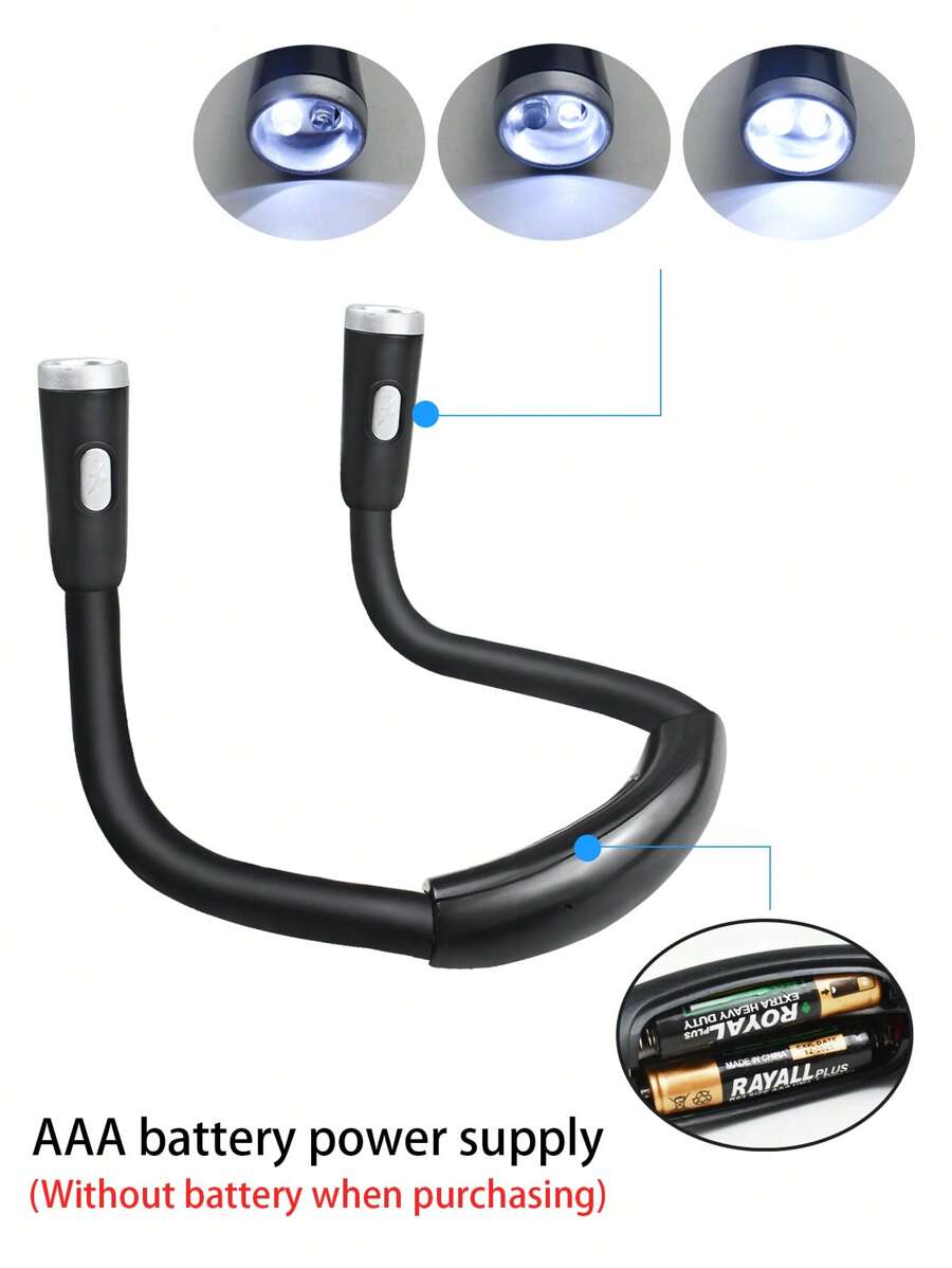 LED Neck Hanging Reading Light, USB Charging with 3 Brightness Levels