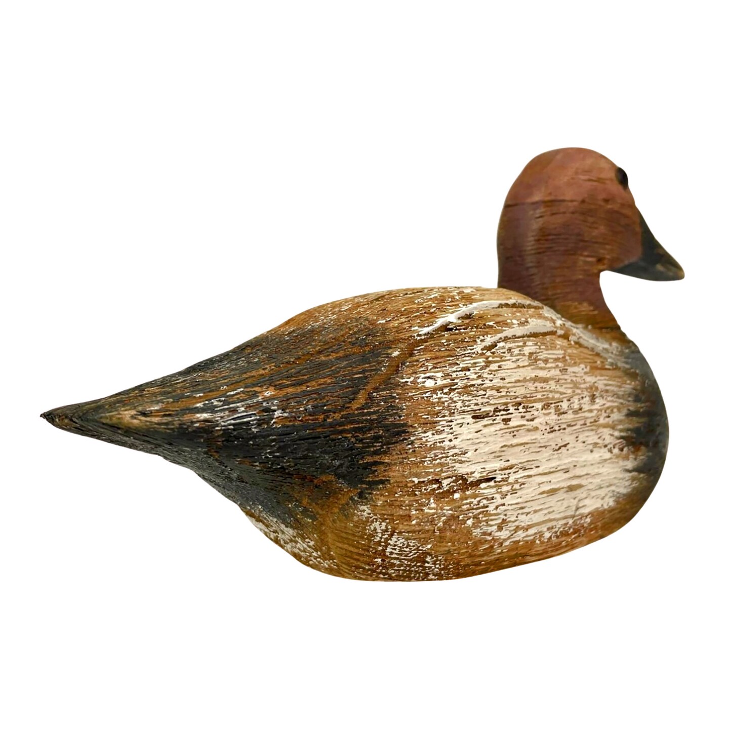 Rustic Wooden Duck Decoy Decor Collection Hand-Carved Folk Art Mallard Statues