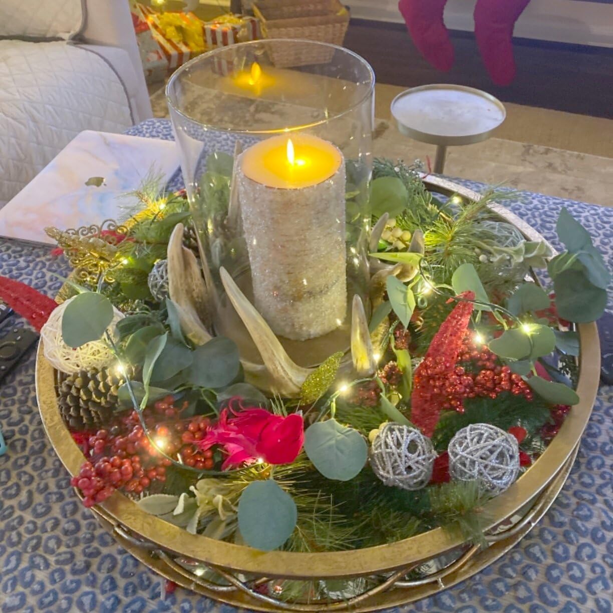 Artificial Eucalyptus Leaves Foliage String Lights 6.6Ft (Eucalyptus Vine Fairy String Lights)