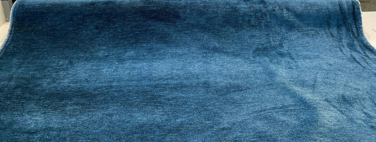1 Yard Sapphire Blue Chenille Upholstery Fabric Durable Weave 56" Width 100% Polyester