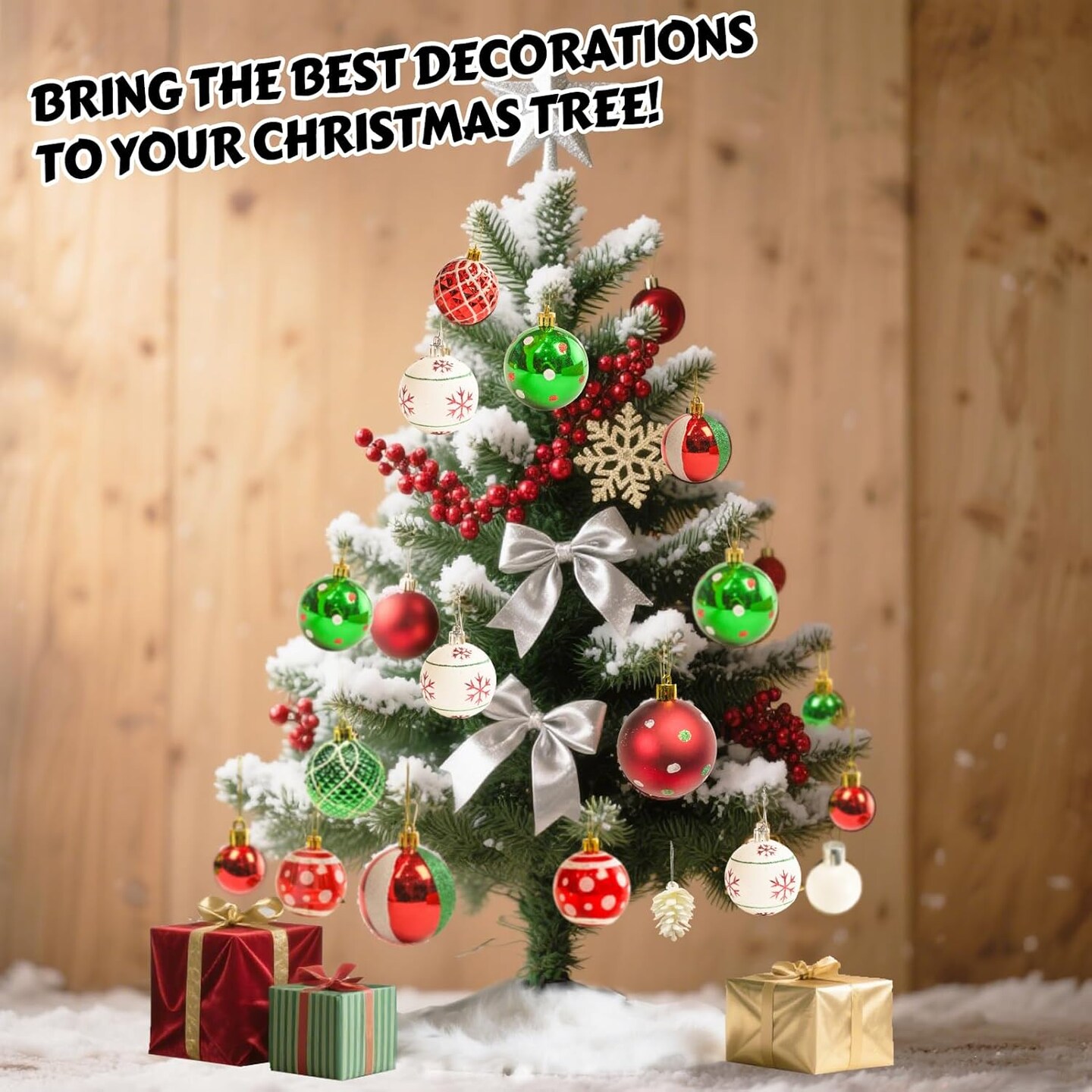 42PCS Shatterproof Christmas Ornaments Ball (Multicolor)