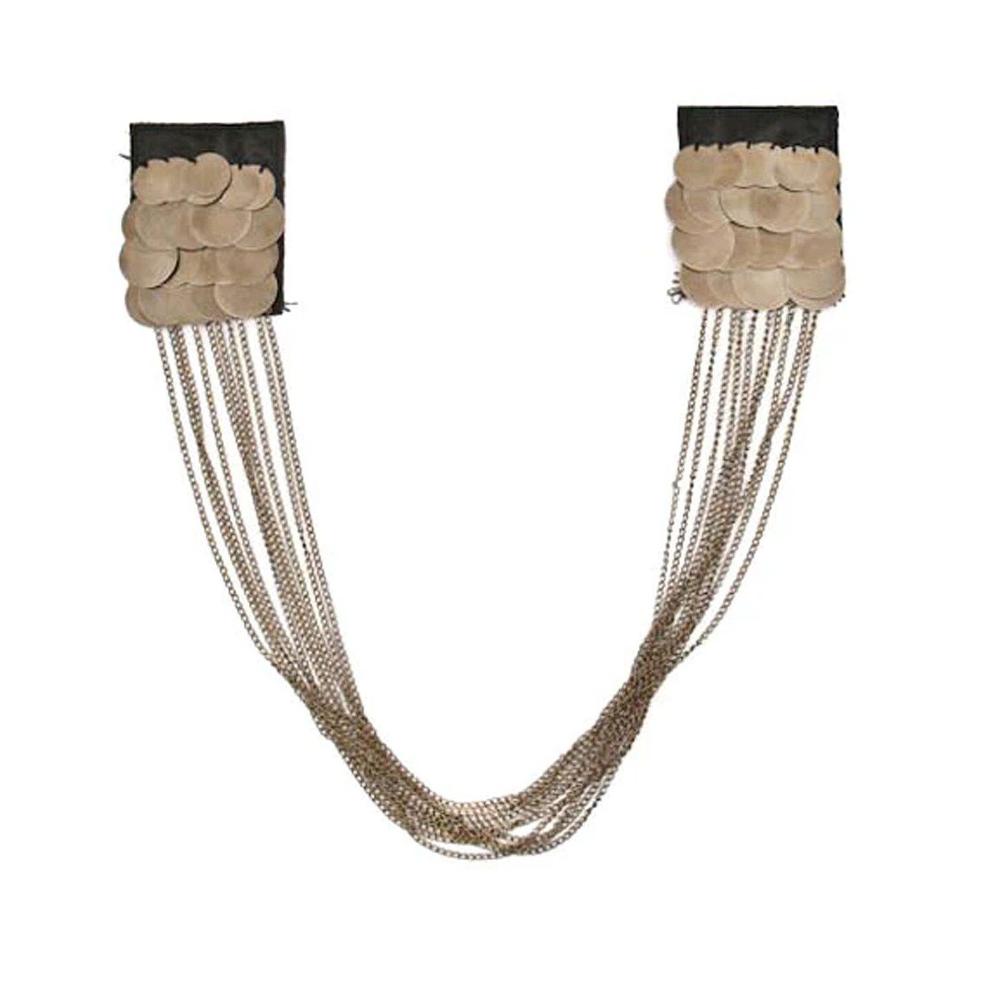 Chain Shoulder Epaulet for Shirts Dresses Military Inspired Fashion