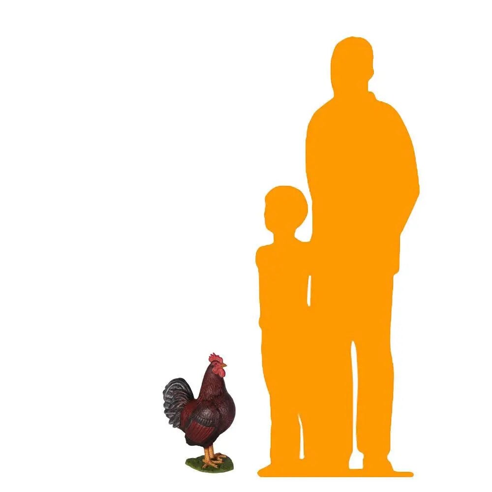 Rooster Life Size Statue