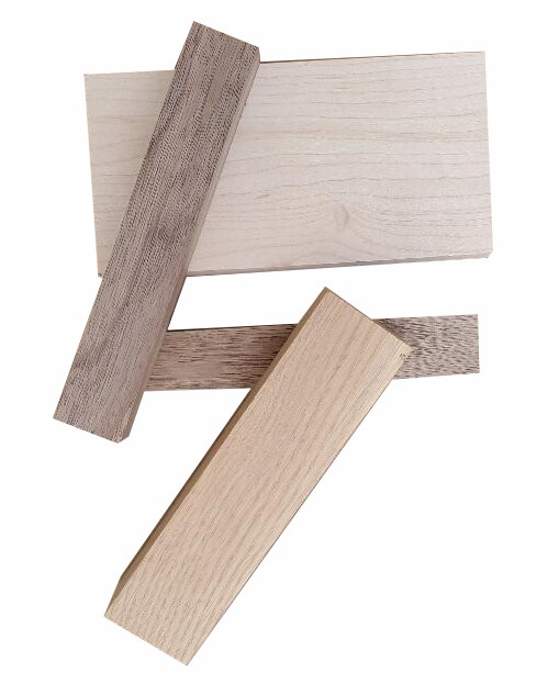 Hardwood Blocks, Random Size, Random Species, 6-Pack (1/2 Sq. FT per pack) for Turning, Carving and Modeling