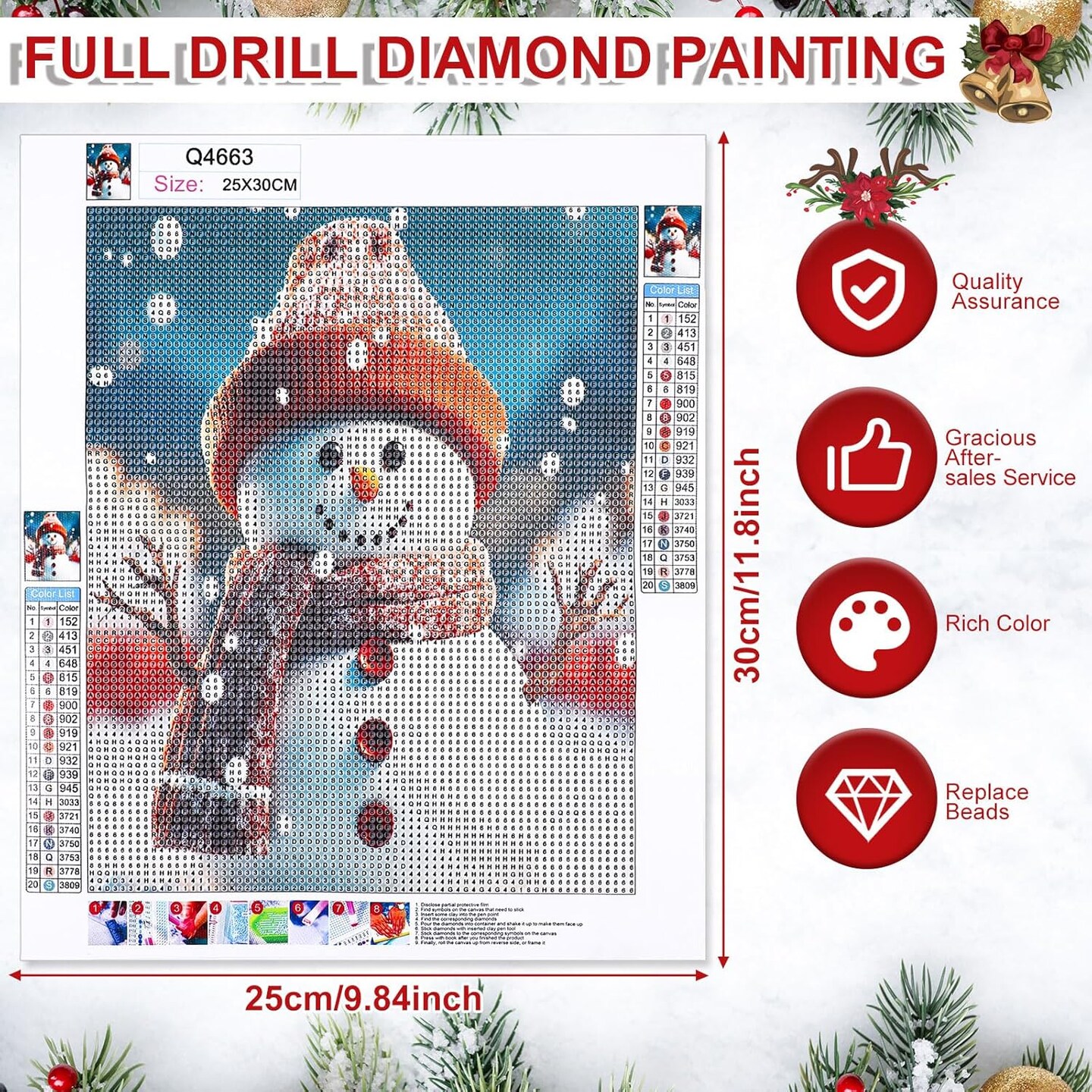 24 Pack Christmas Diamond Painting Kits