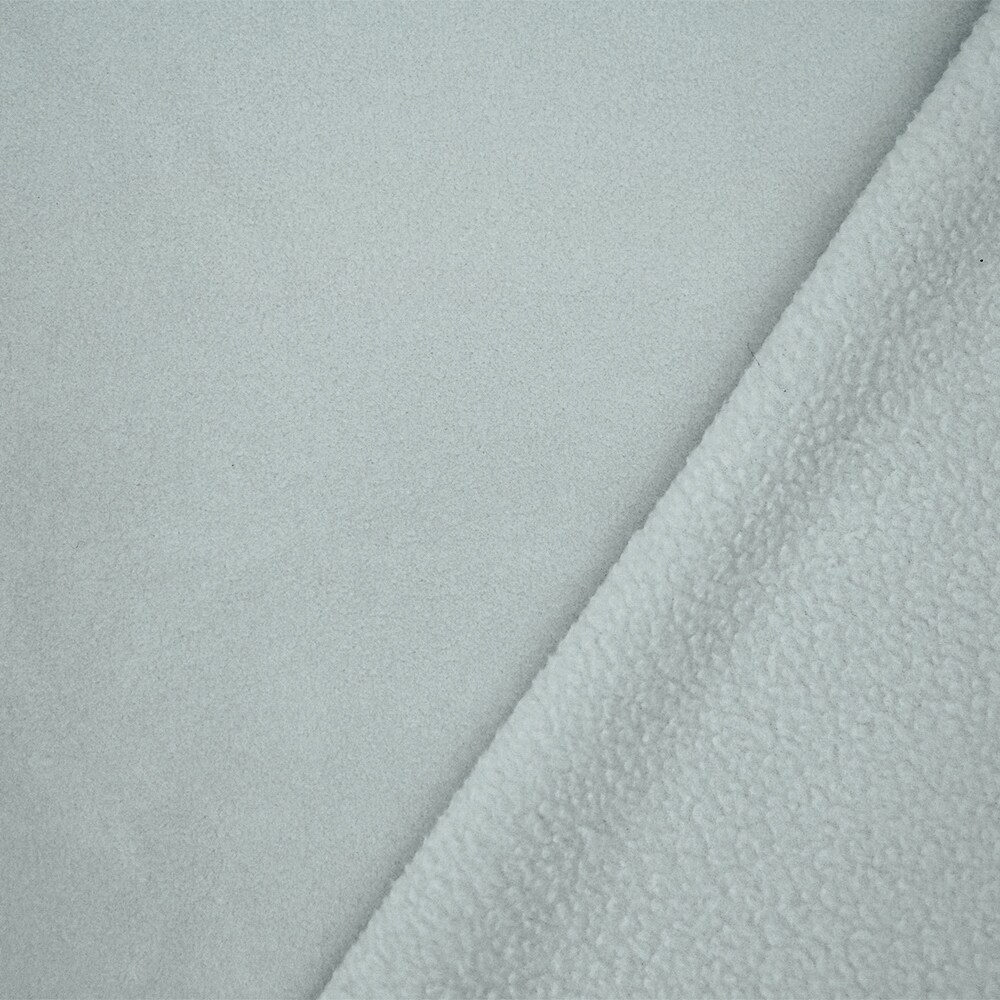 Light Gray Polyester Heavy Weight Polartec Wind Pro Knit Fabric By the Yard