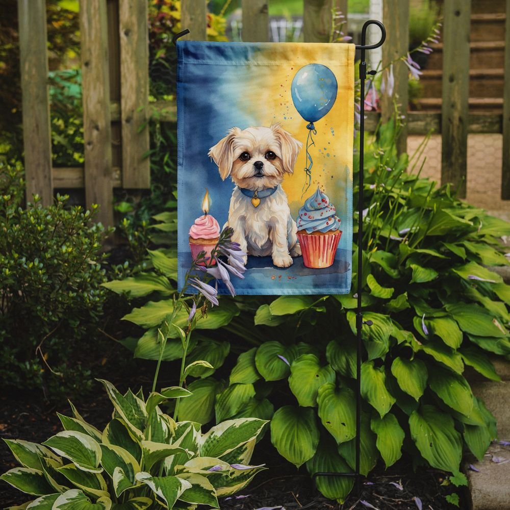 Edge Collections - 11.25" X 15.50" - Multicolor - Maltese Birthday Flag - 1 Piece