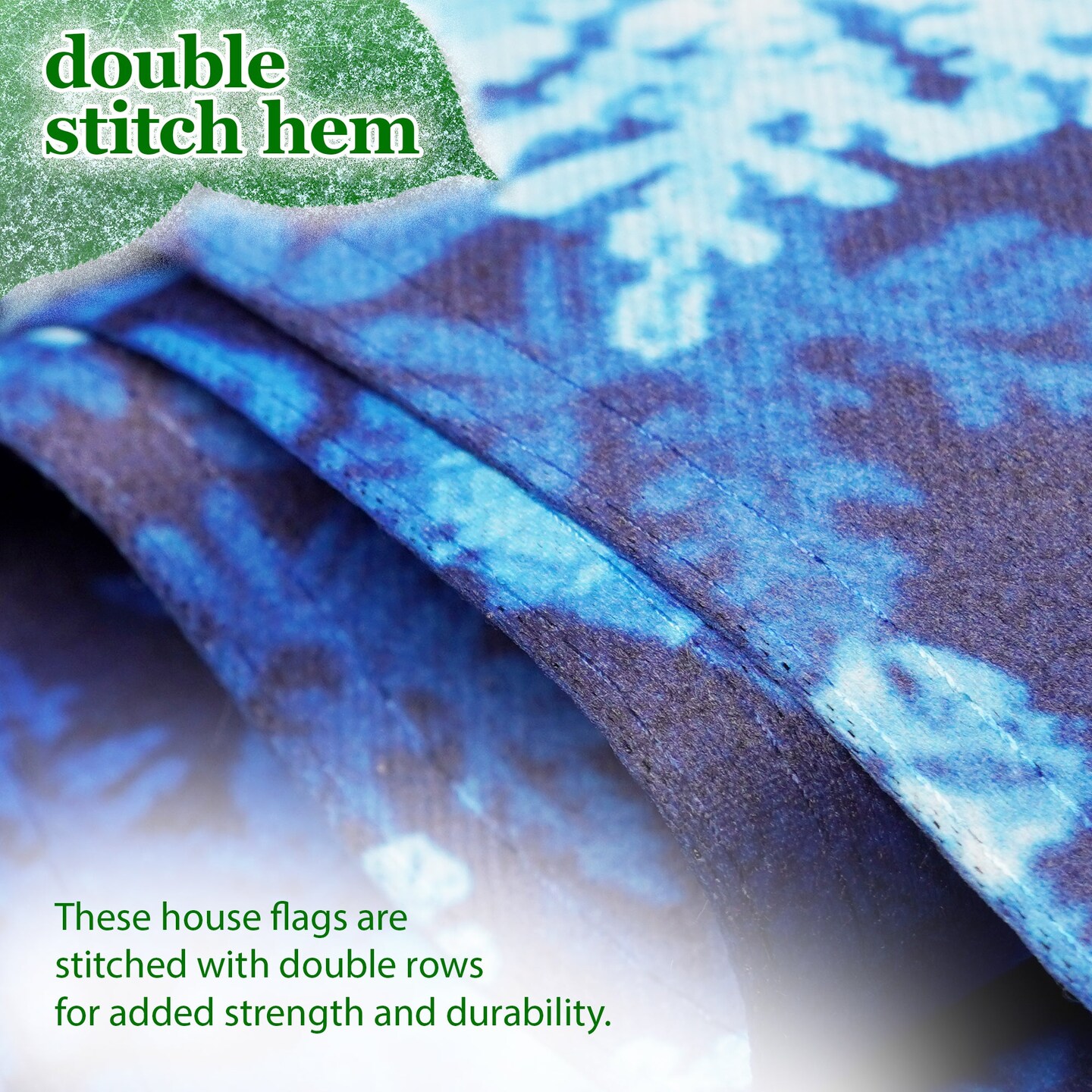 G128 House Flag Let It Snow Snowflakes | 28x40 Inch | Printed Blockout Polyester - Winter Decoration