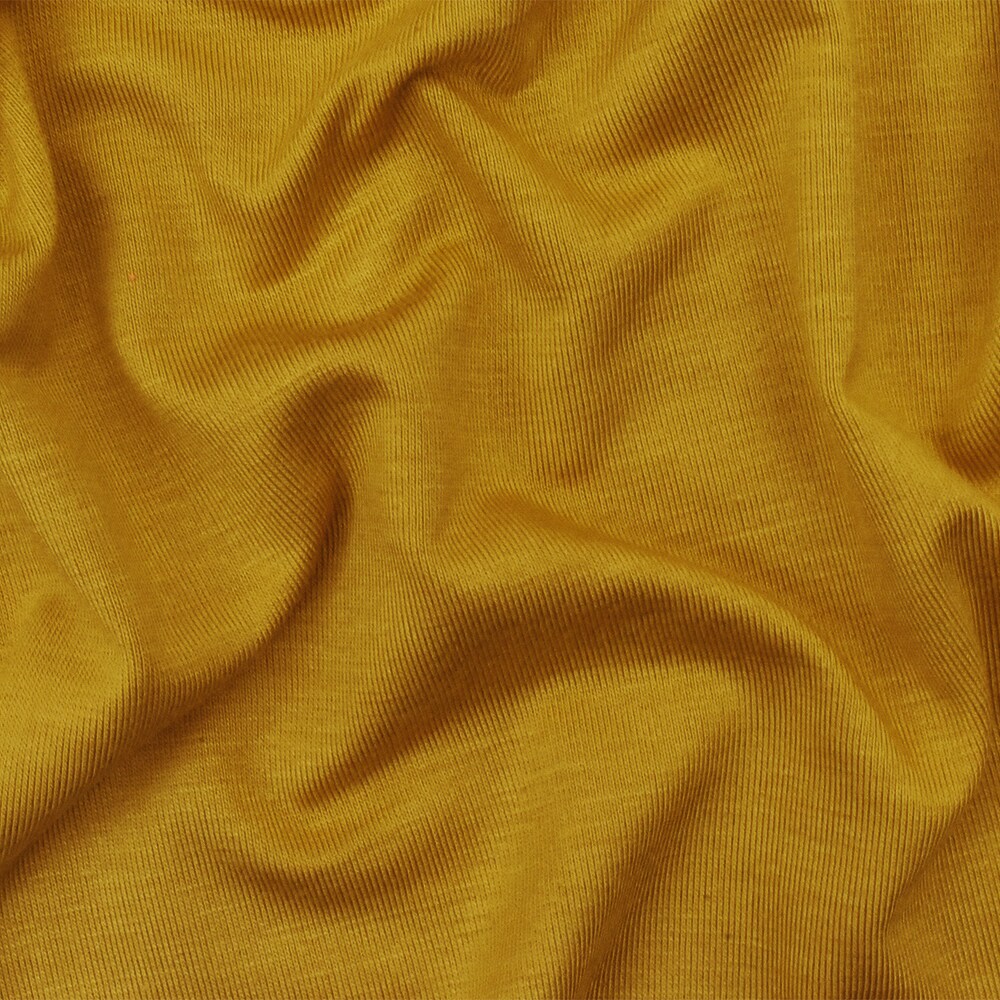 Yellow Solid Stretch Spendex Rayon Modal Jersey Knit Fabric By the Yard