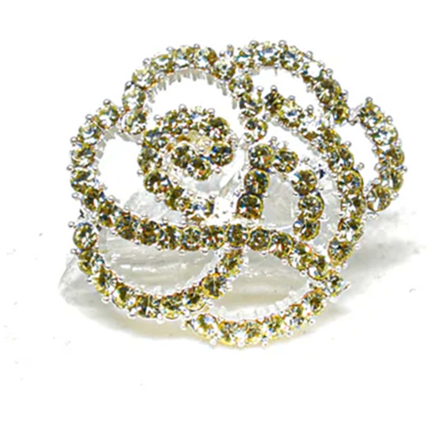 Rhinestone Rose Button for Clothing Accessories Home Decor