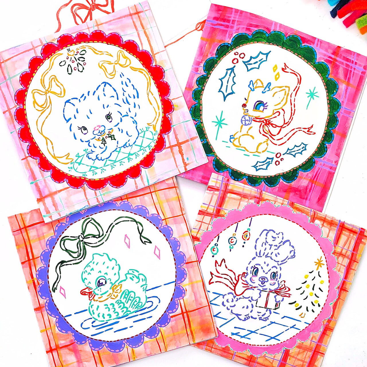 DecoArt Hand-painted Kitsch Cards