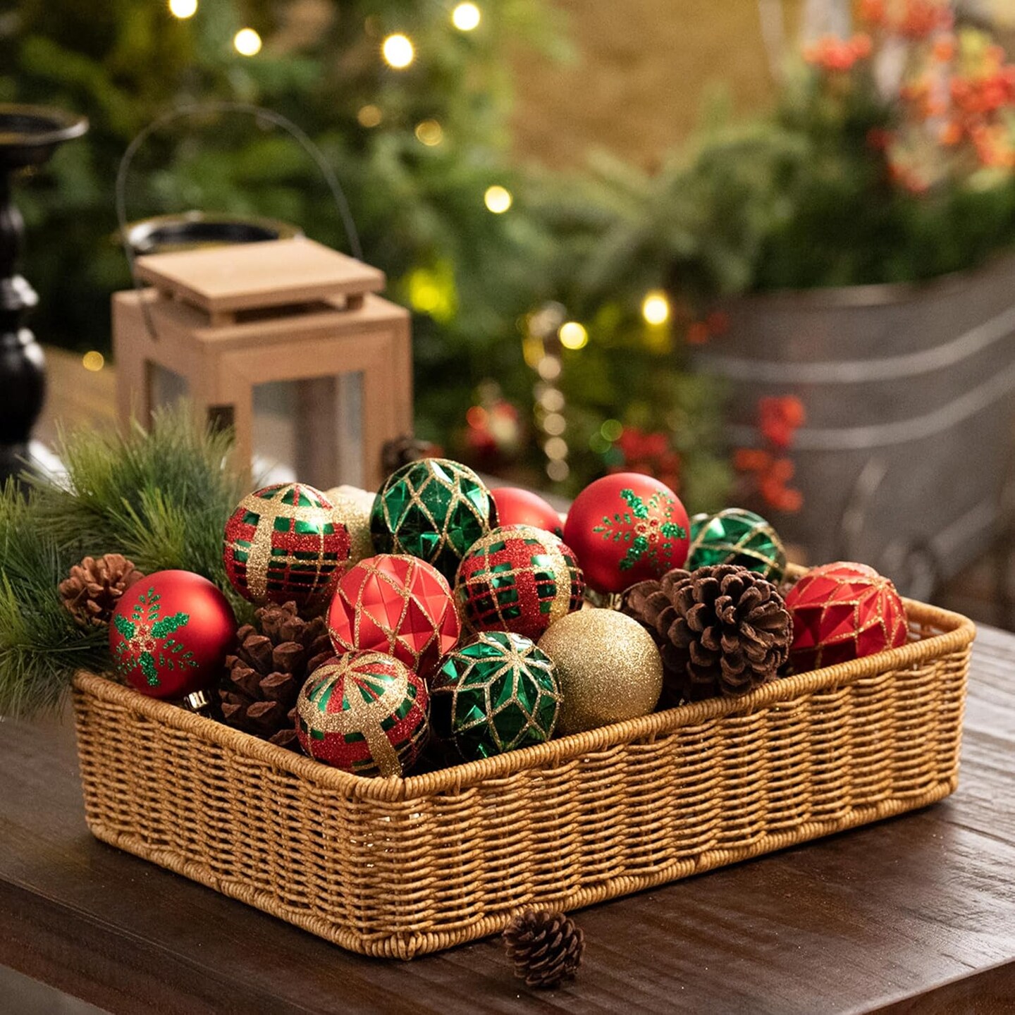 Christmas Ornaments Set 30ct 2.36 Inches