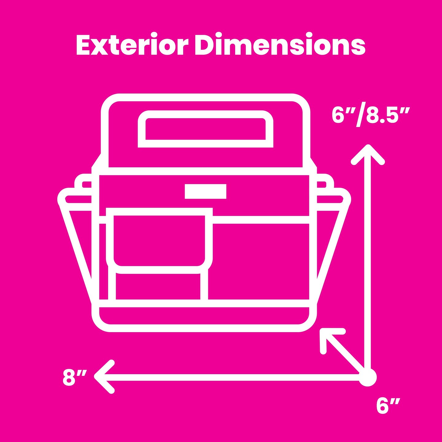 Collapsible Desktop Craft Caddy, Teal Geometric