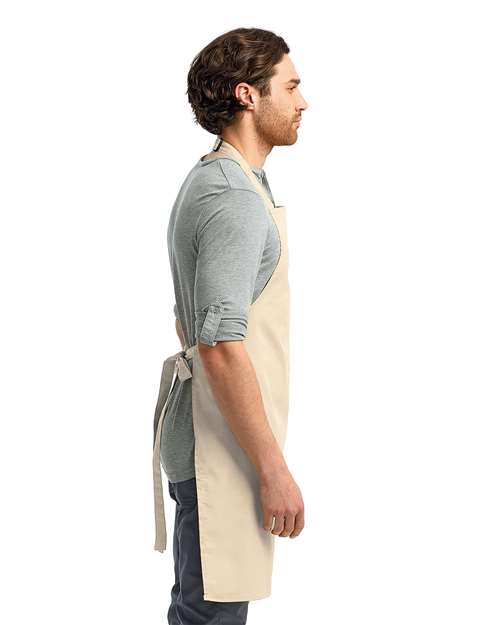 Artisan Collection by Reprime® Recycled Bib Apron Adjustable Neck Strap Durable Eco Friendly