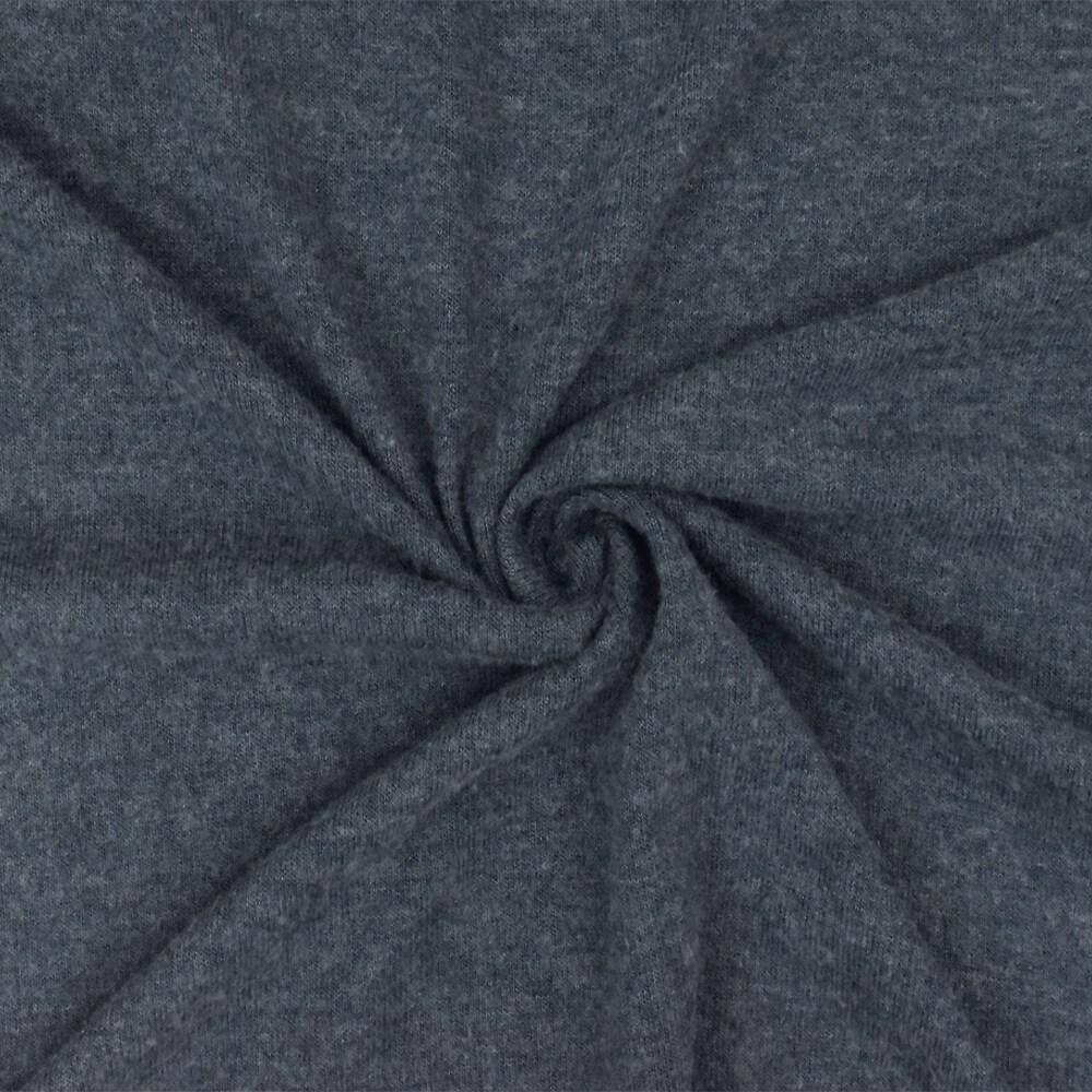 Vintage Blue Texture Stretch Polyester Brushed Jersey Knit Fabric By the Yard
