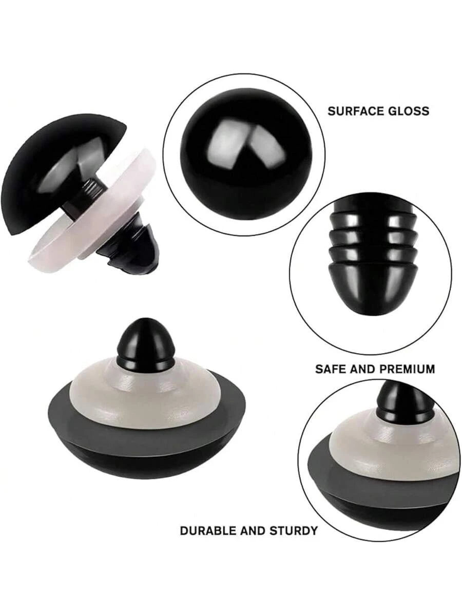 1100PCS Safety Eyes Noses for Crochet, 5-16mm Black Plastic Safety Eyes with Washers