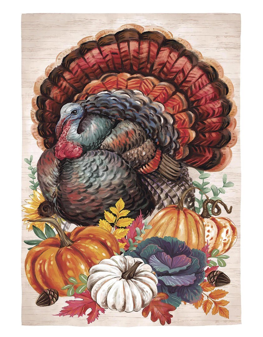 Elaborate Turkey 2 Sided Garden Flag