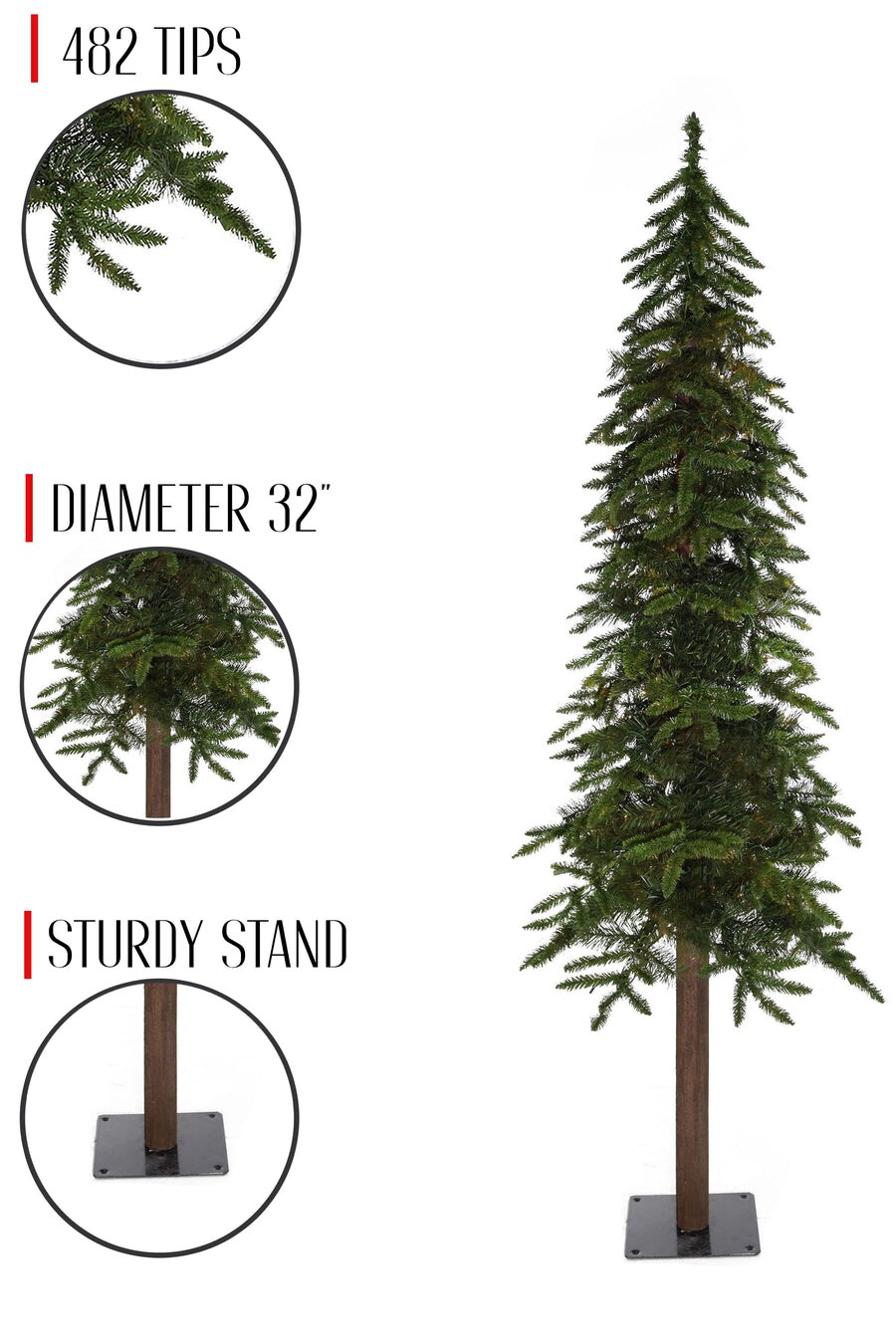 6&#x27; Natural Alpine Tree