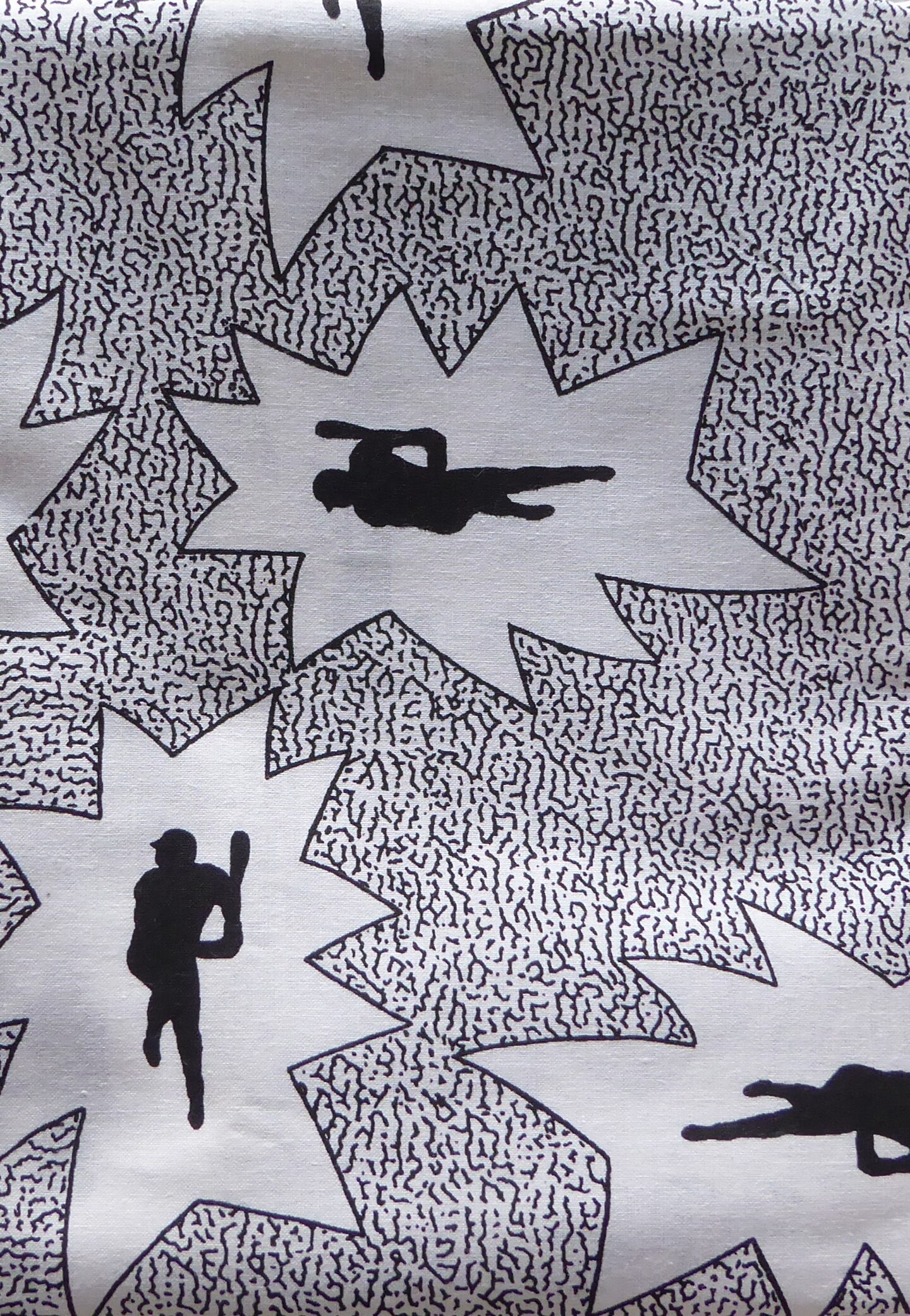 Vintage Sports Baseball 1 1/4 Yard Piece 54 inches wide Cotton Fabric