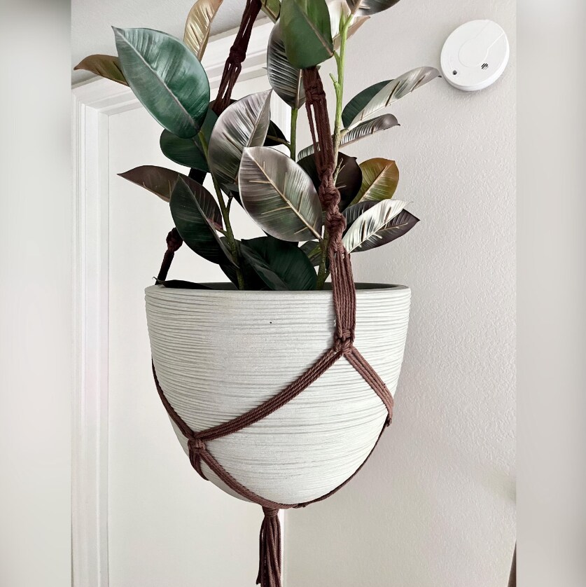Giant XXL Brown Macrame Plant Hanger - 9 to 16 inch pot - Brown - Large Pot  Planter Holder - Long Hanging Planter - Oversized - Huge | MakerPlace by  Michaels