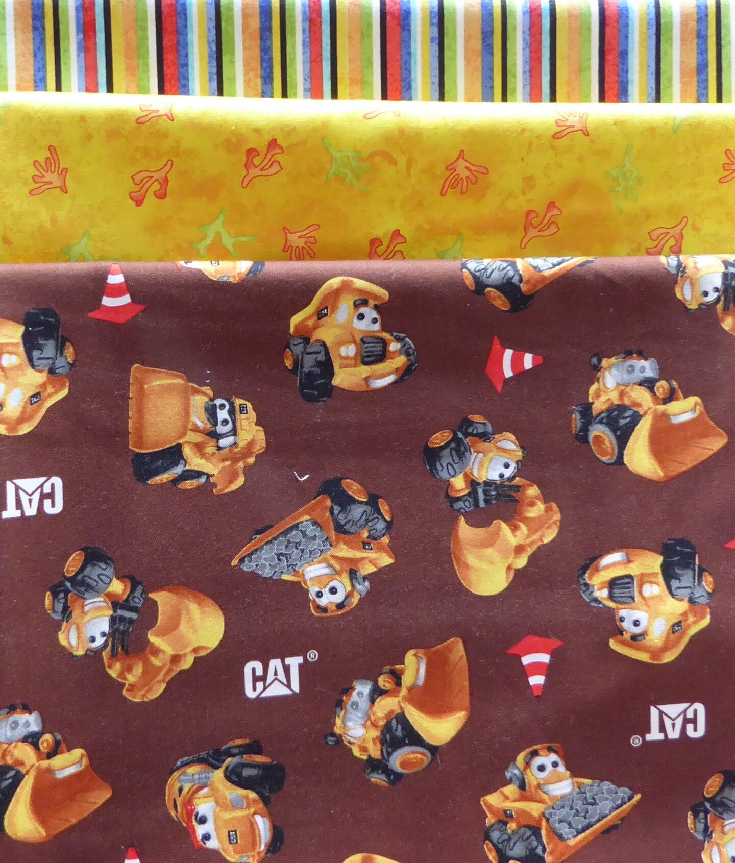 Cute Children Bulldozers Trucks 3 Yard Bundle Cotton by Sue's Creating Cottage