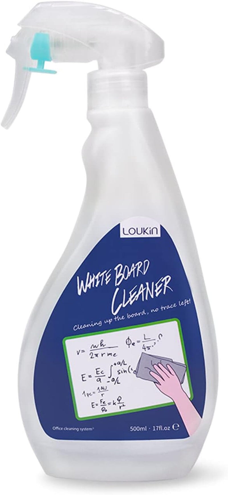 Non-Toxic Whiteboard Cleaner, 17 Fl Oz Dry Erase Board Cleaner, Low-Odor Whiteboards Cleaning Spray, Removes Stubborn Marks from Whiteboard, Chalkboard