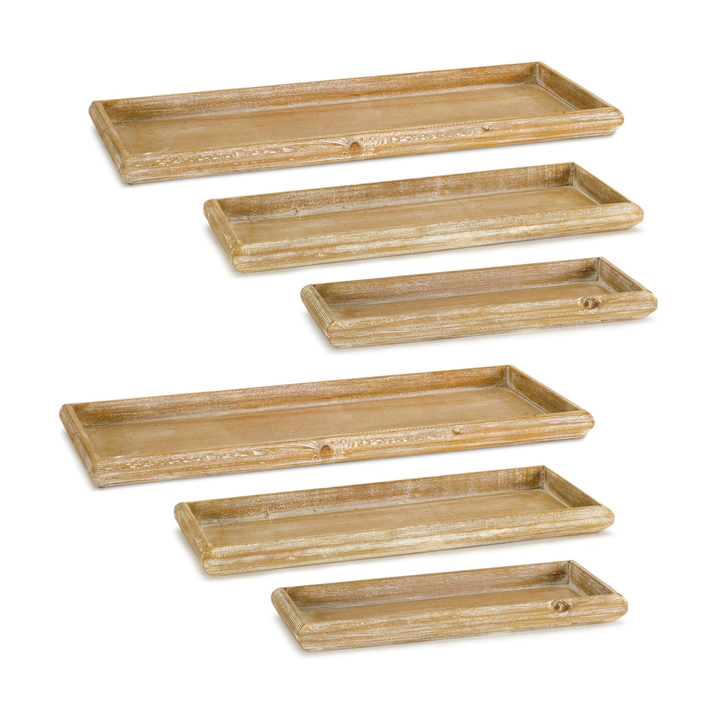Wooden Tray (Set of 6)