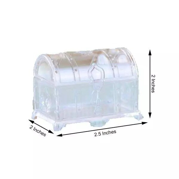 24 pcs 2&#x22; tall Mini Treasure Chests Favor Boxes Wedding Party Events Supplies