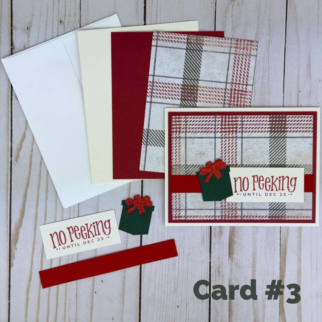 Create Christmas Cards/Envelopes Textured Pack Of 50 240gsm, Red & Gre