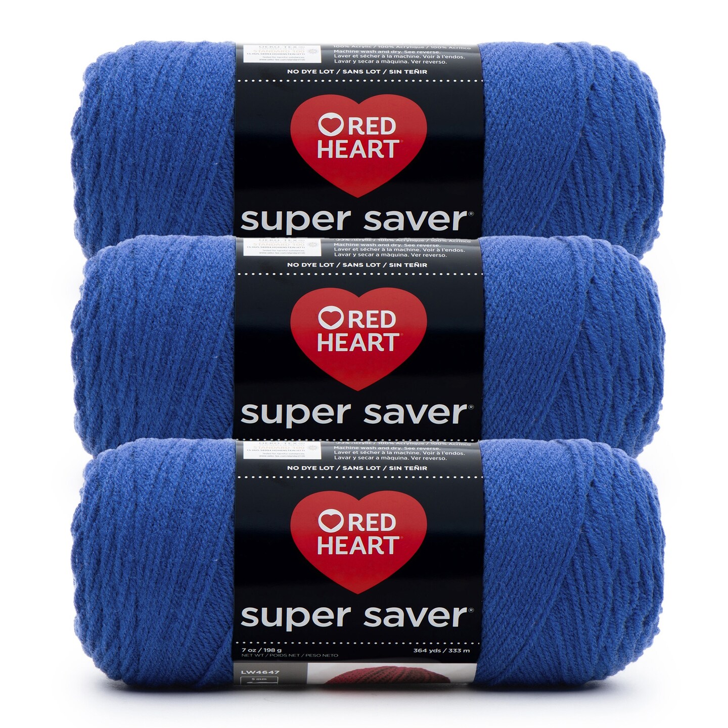 Red Heart Super Saver Yarn 24 Pack-Royal
