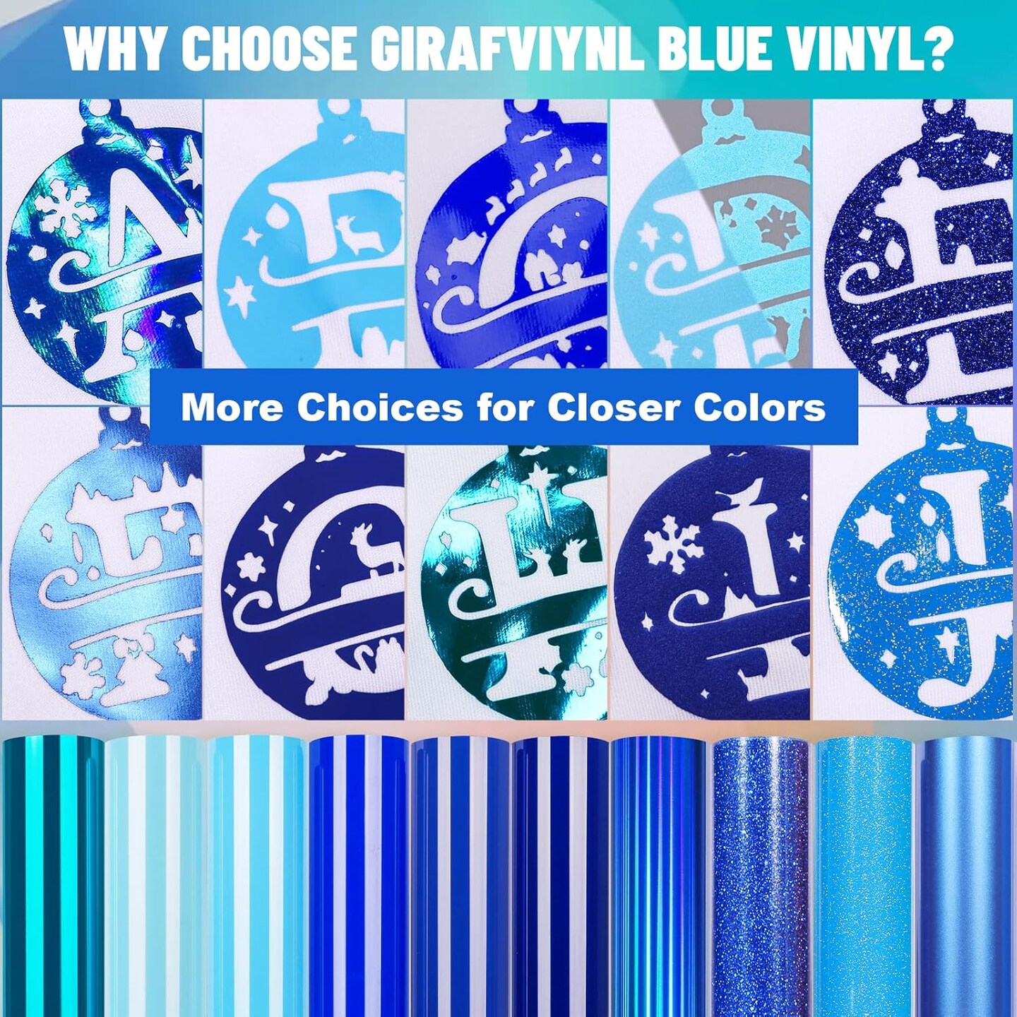 Assorted Heat Transfer Vinyl, Iron on Vinyl