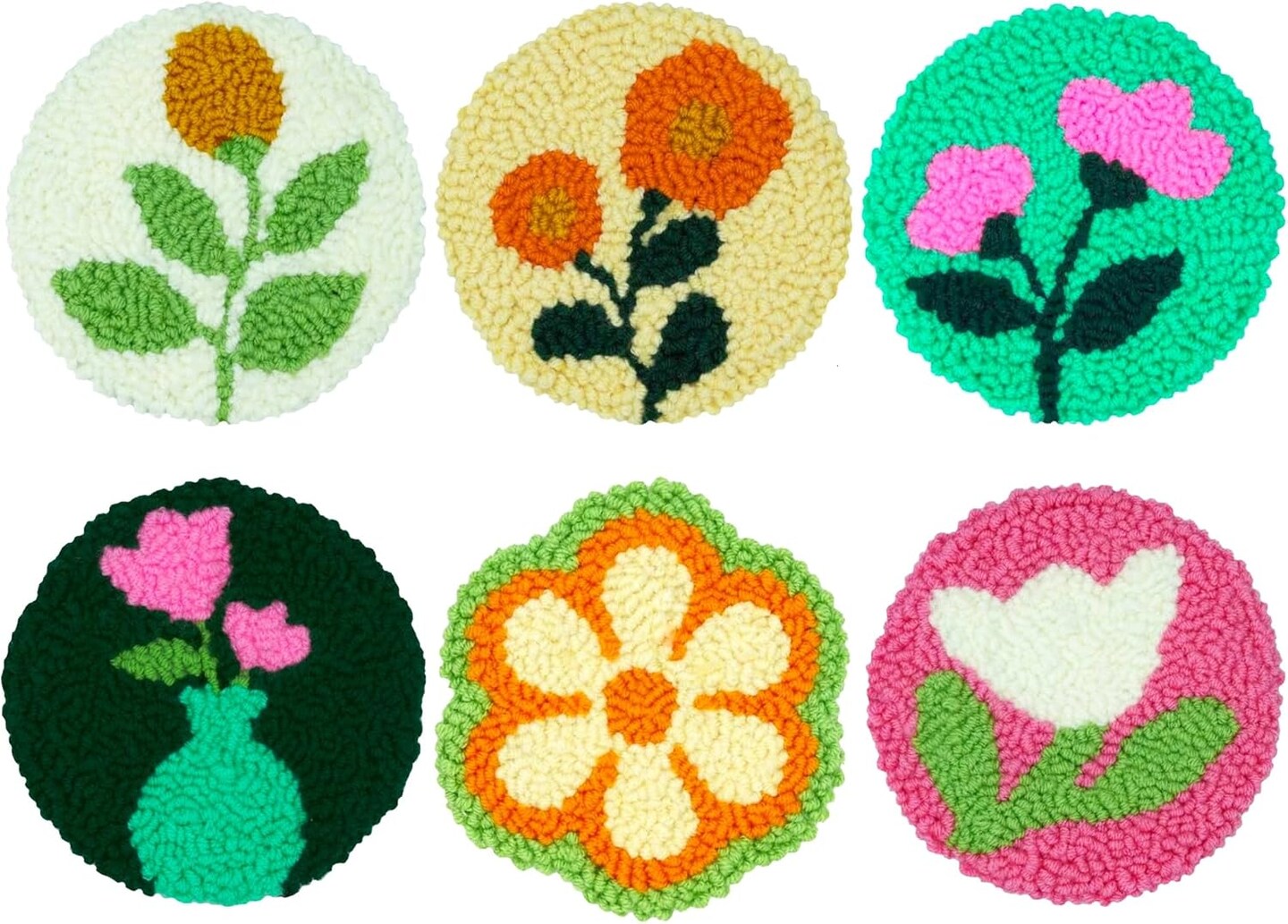 Punch Needle Kit for Beginners & Adults – Easy DIY Embroidery Set with Hoop, Yarn, Threader, and Fabric – Fun Rug & Tufting Craft Kit