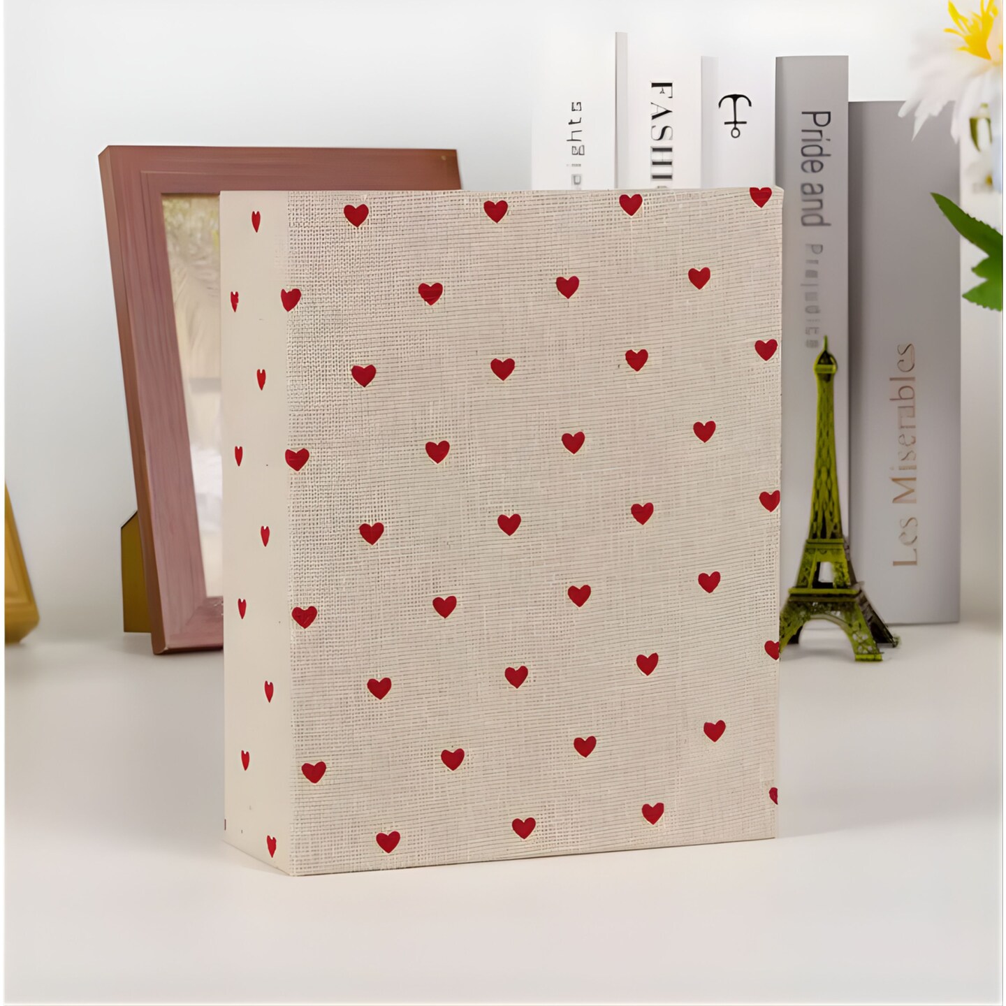Kitcheniva Small Linen Cover Photo Album for 100 Photos, 4x6 Photo Album