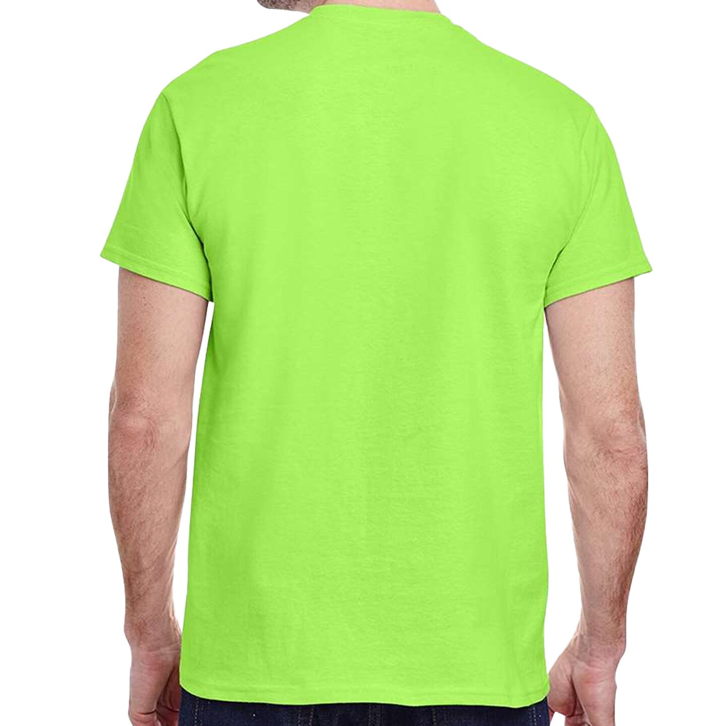 Gildan Heavy Cotton Neon Green Unisex DIY Craft T-Shirt Blank Bundle for Custom Printing